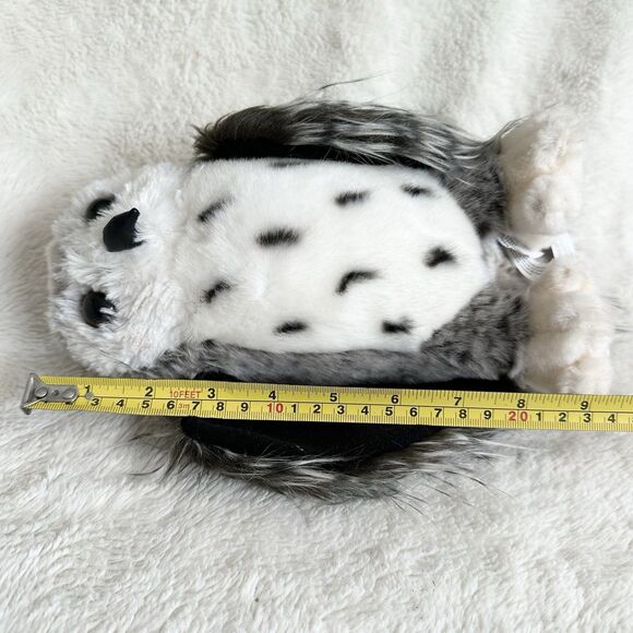 Douglas Crescent Silver Owl Realistic Plush Stuffed Animal Gray White Owl #3837 - Picture 4 of 4